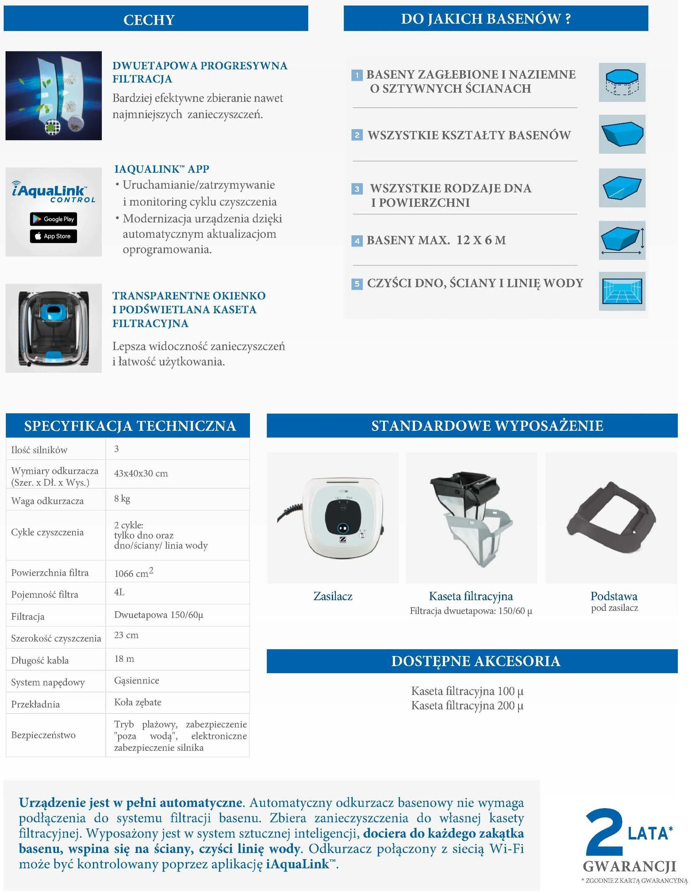Odkurzacz Basenowy Zodiac CNX 30 iQ